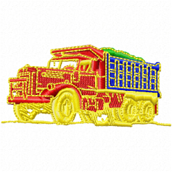 Dumper Truck Embroidery Design 1 Dumper Truck Embroidery Design 1